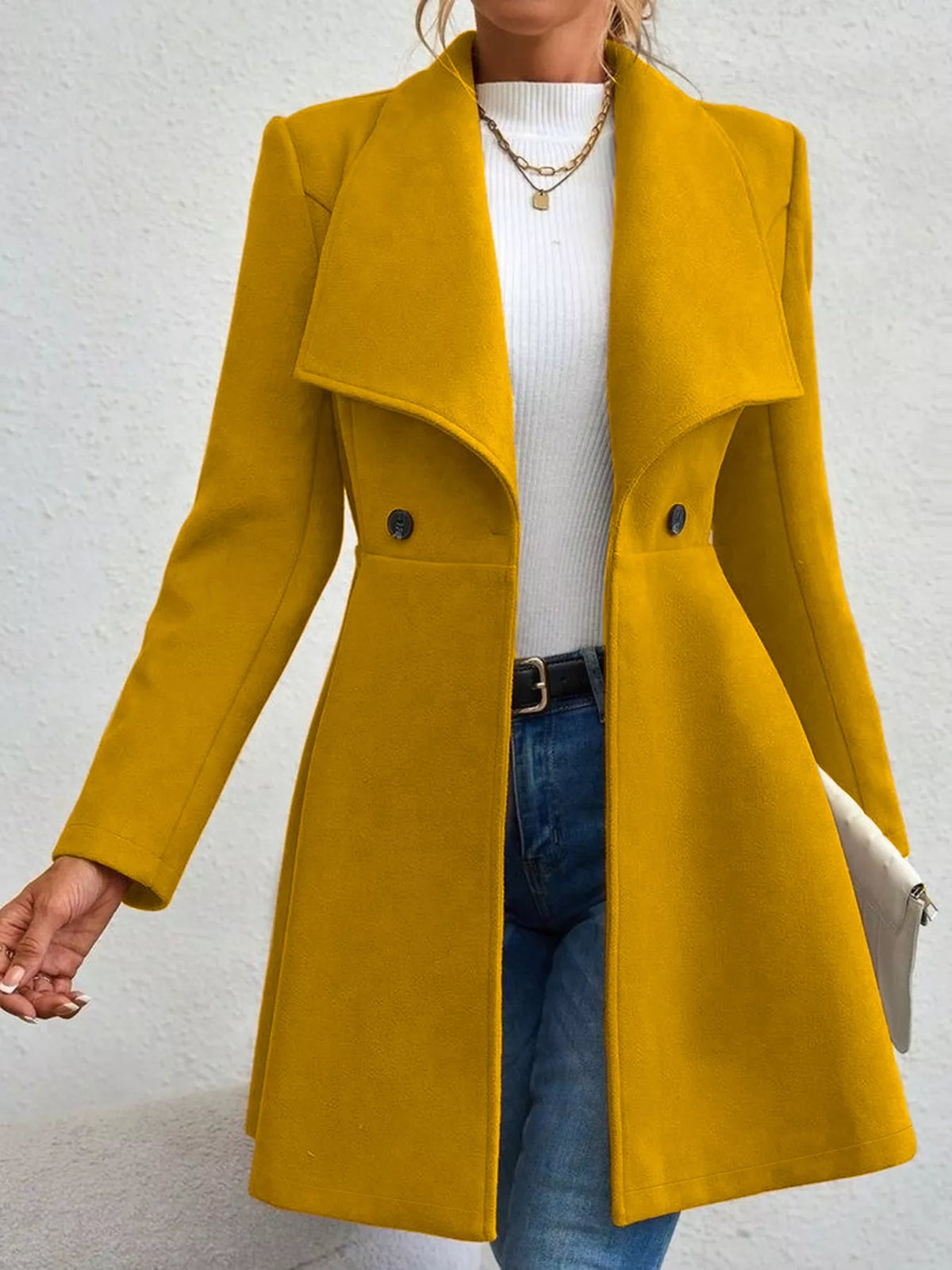 Double-Breasted Tailored Coat, view 14