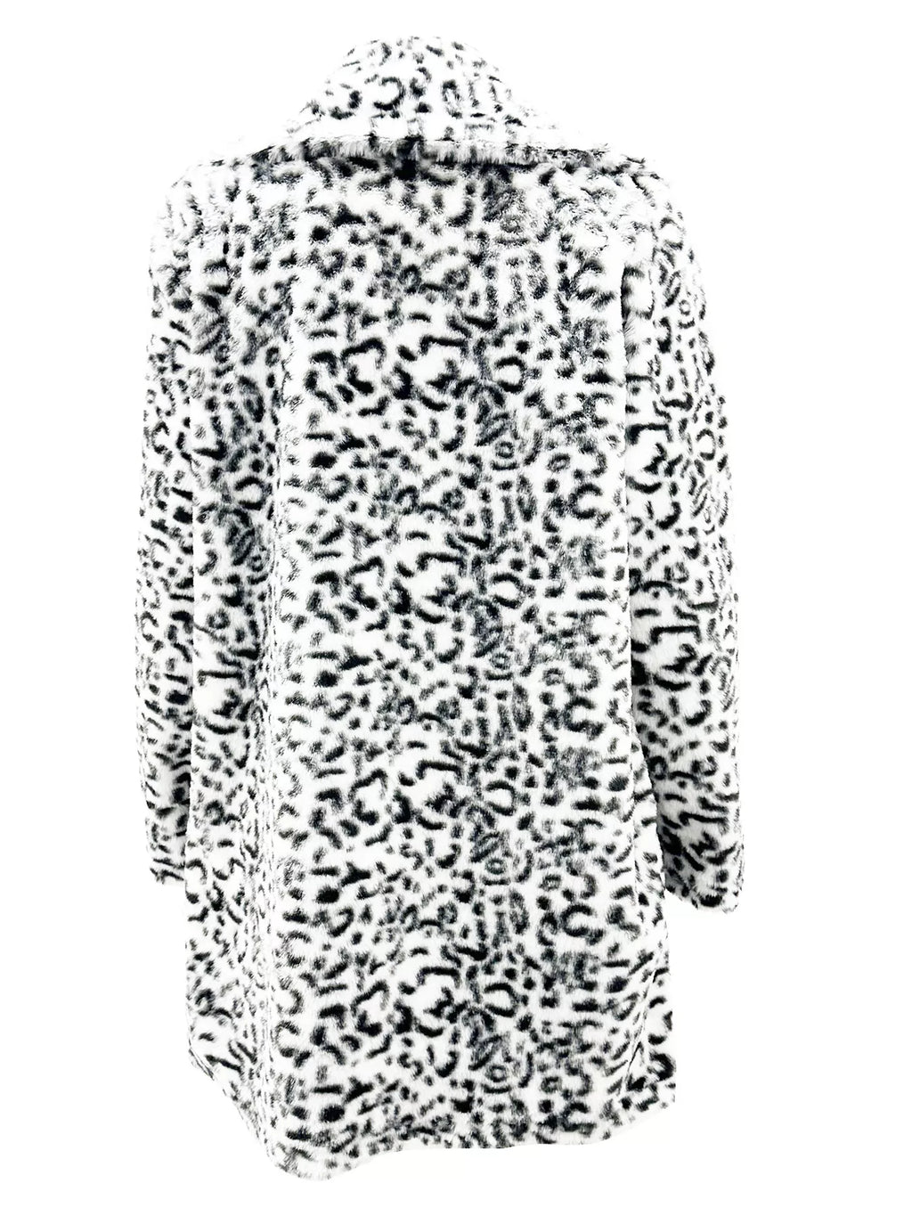 Full-Size Leopard Open-Front Coat, view 9