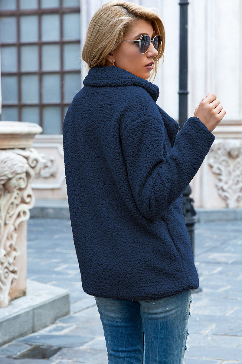 Lapel Sherpa Coat, view 21