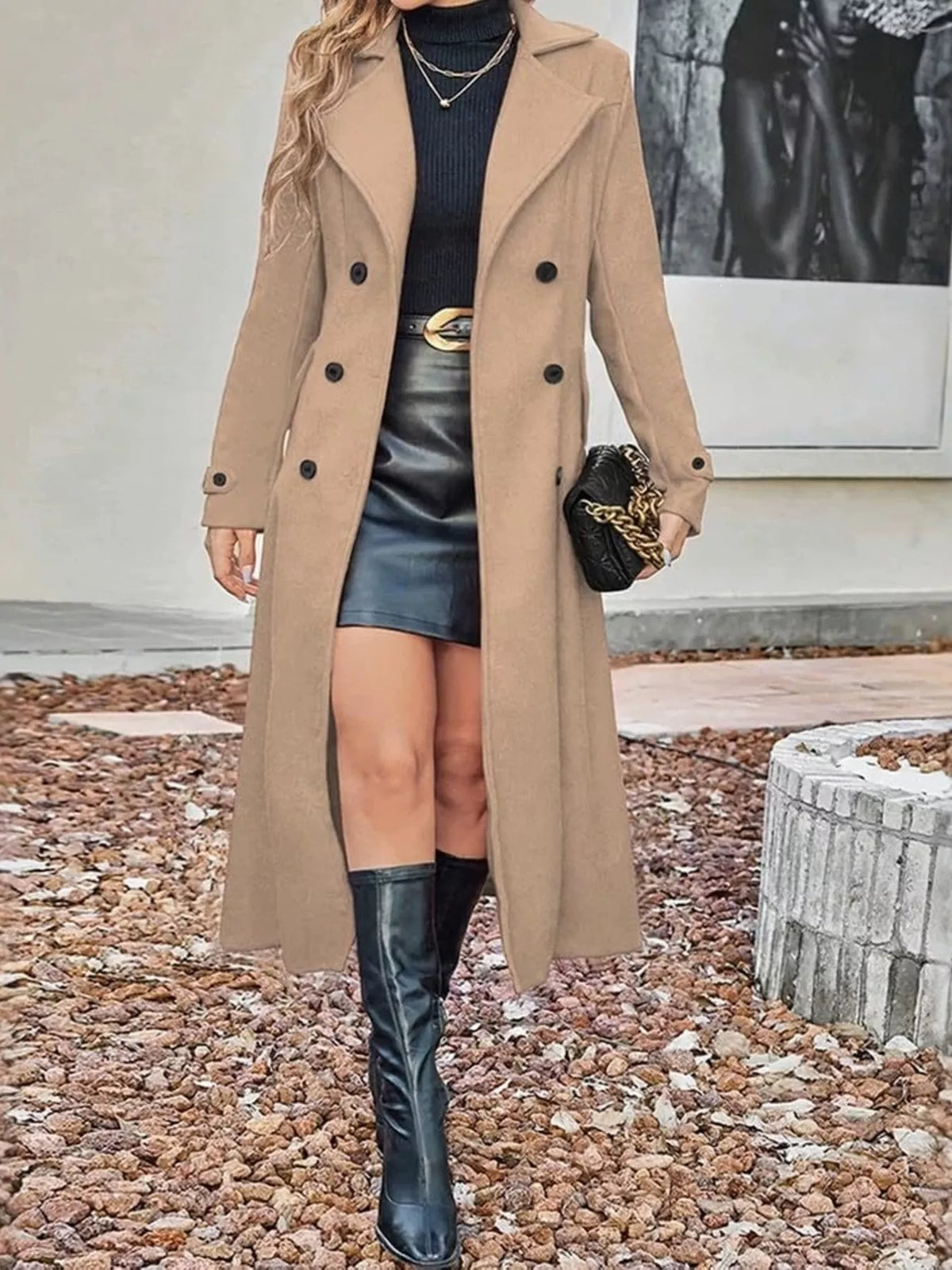 Double-Breasted Trench Coat