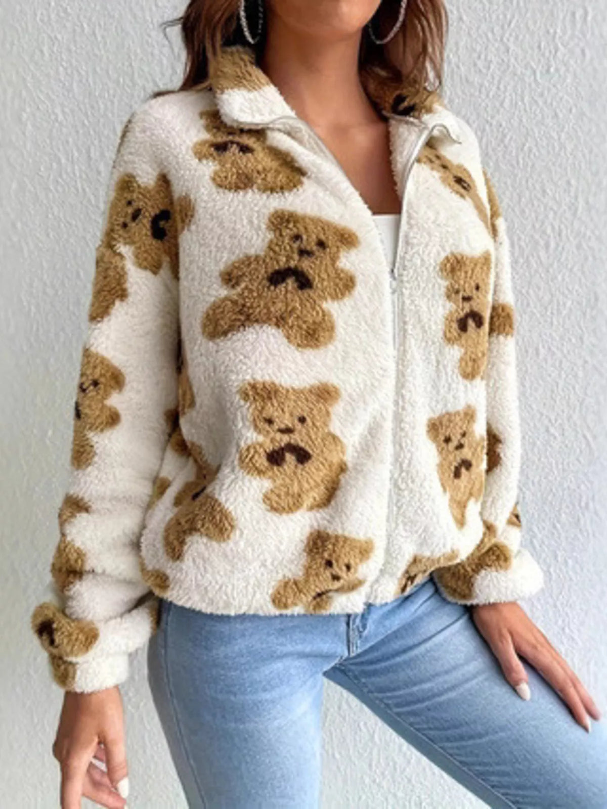 Teddy Zip-Up Jacket, view 1