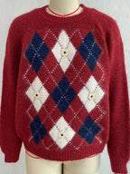 Argyle Raglan Knit Sweater, product view 26