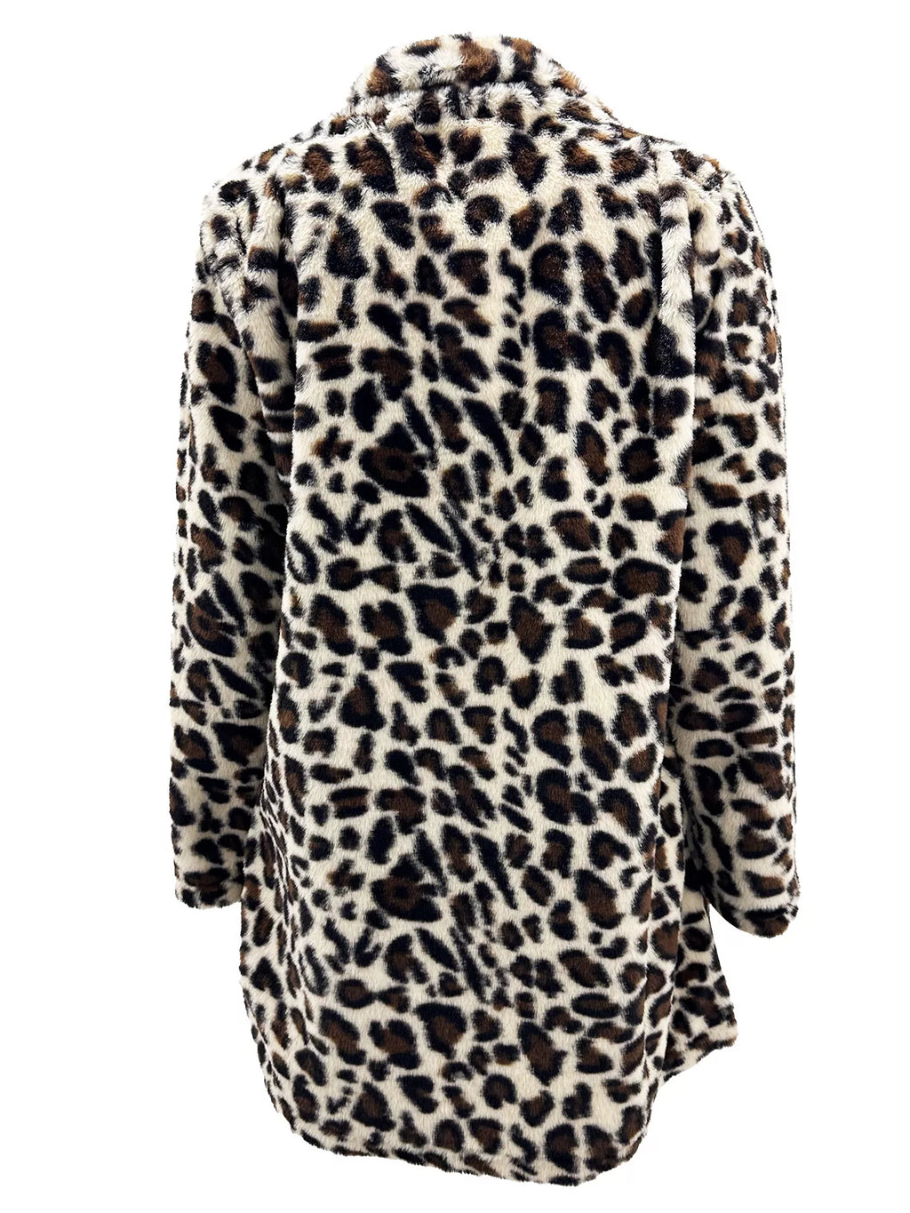 Full-Size Leopard Open-Front Coat, view 12