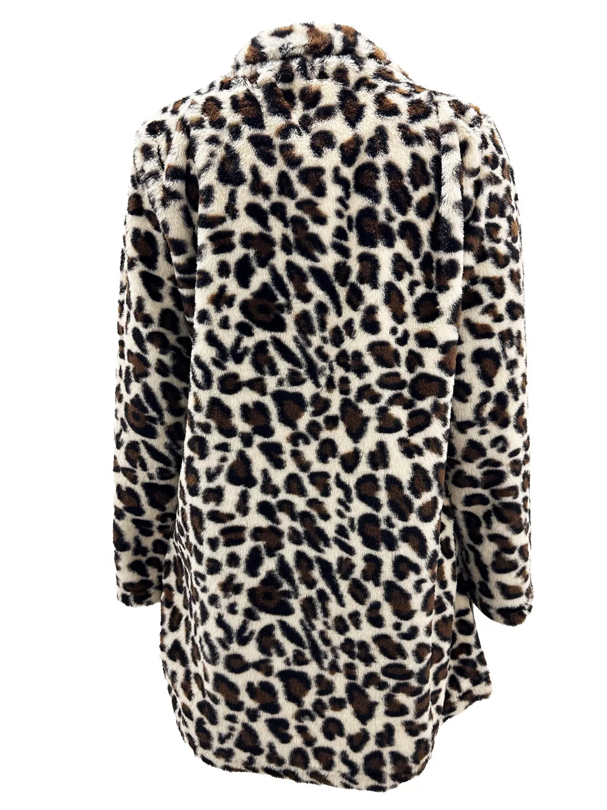Full-Size Leopard Open-Front Coat, view 12