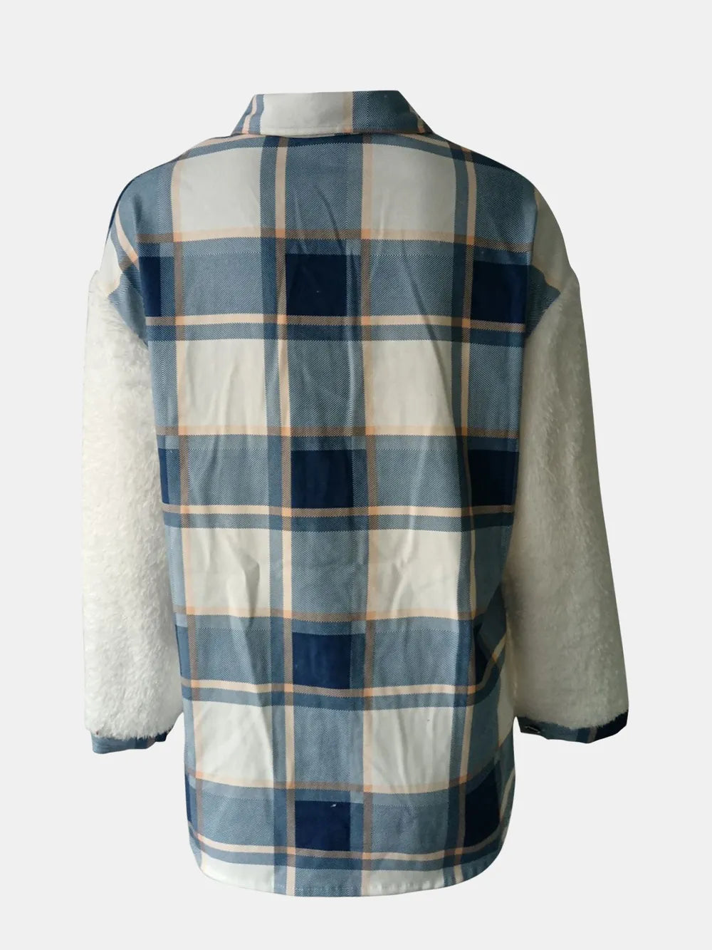 Button-Front Fuzzy Jacket, view 4