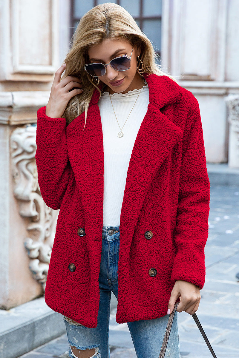 Lapel Sherpa Coat, view 8