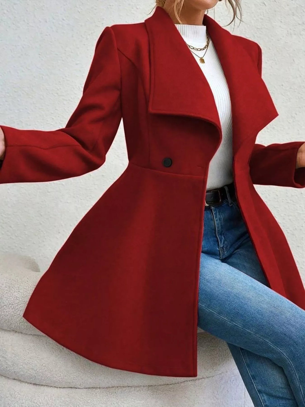 Double-Breasted Tailored Coat, view 11