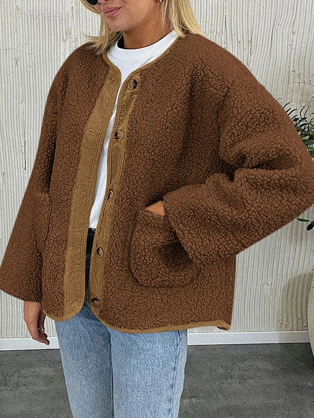 Sherpa Button-Up Jacket