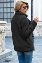 Lapel Sherpa Coat, view 15