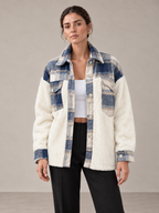 Button-Front Fuzzy Jacket, view 1
